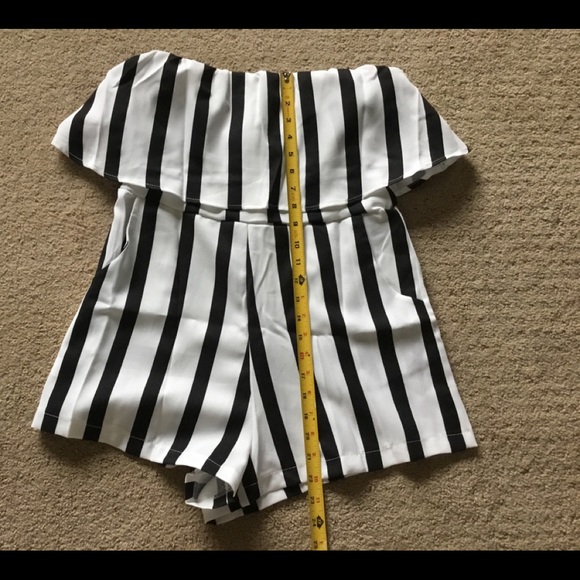 💕Sexy Strapless striped romper - Picture 5 of 5